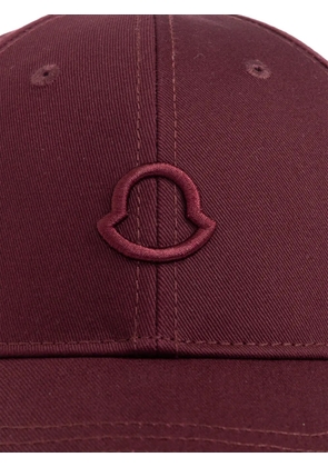 Moncler logo baseball cap - Red