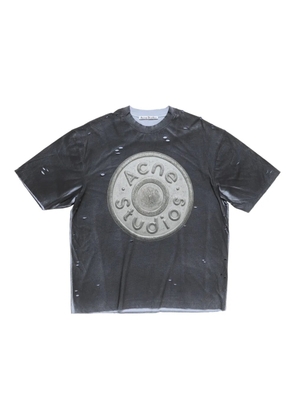 Acne Studios logo distressed t-shirt - Black