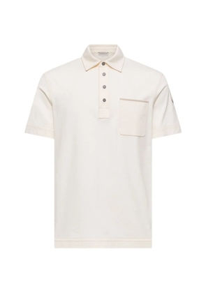 Moncler cotton piquet polo shirt - White