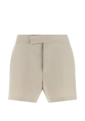 Federica Bonifaci side-pockets cotton shorts - Neutrals