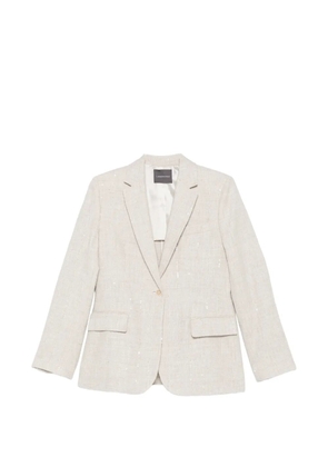 Lorena Antoniazzi sequin single-breasted blazer - Neutrals