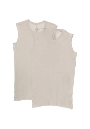 Rick Owens semi-sheer tank top (set of two) - Neutrals