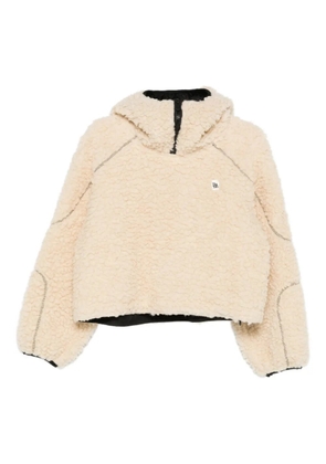 Bacon logo-patch hoodie - Neutrals