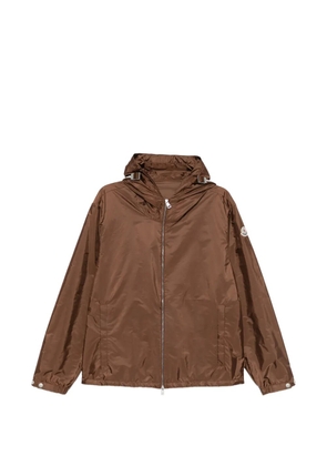 Moncler hooded zip jacket - Brown