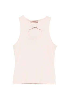 TWINSET cutout-detail top - Pink