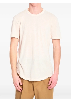 James Perse ribbed crew neck cotton T-shirt - Neutrals