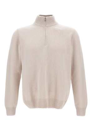 Gran Sasso zip-up roll-neck sweater - Pink
