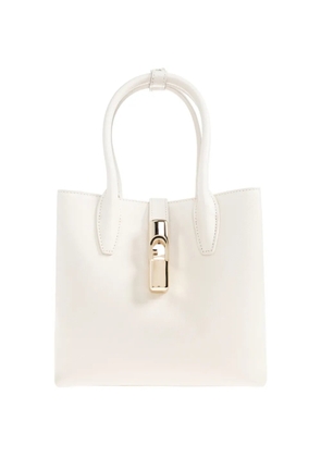 Furla top-handle padlock tote bag - Neutrals