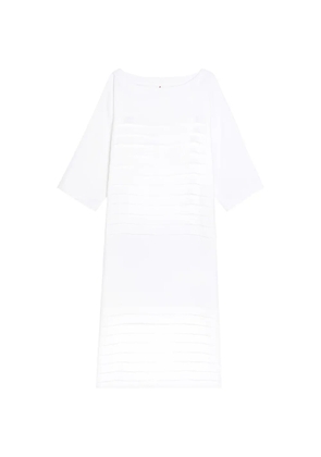 LES VACANCES D'IRINA pleated midi dress - White
