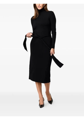 Toccin Logan turtleneck tie dress - Black