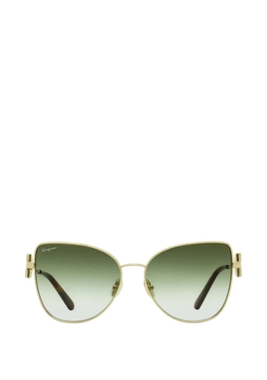 Ferragamo Eyewear butterfly-frame sunglasses - Gold