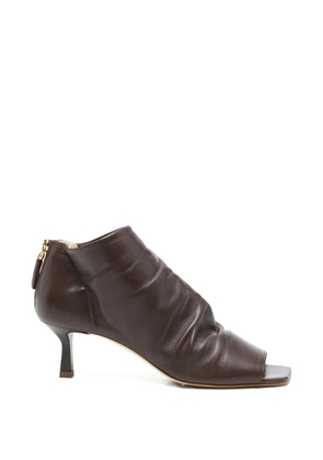 The Seller square open-toe boots - Brown