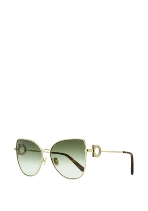 Ferragamo Eyewear butterfly-frame sunglasses - Gold