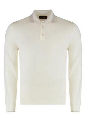 Moorer long-sleeve polo shirt - Neutrals