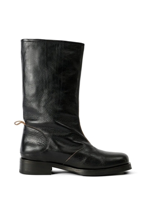 OUR LEGACY Haul camion leather boots - Black