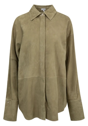 LOEWE draped shirt - Green