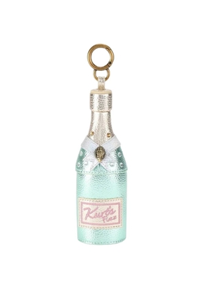 Kurt Geiger London champagne bottle keyrings - Blue