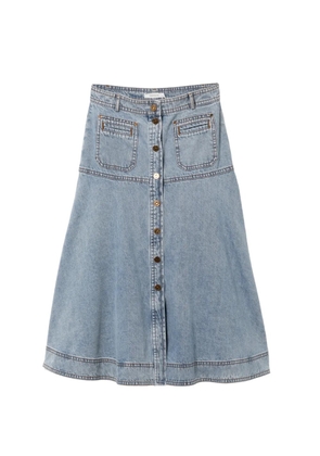 ZIMMERMANN buttoned skirt - Blue