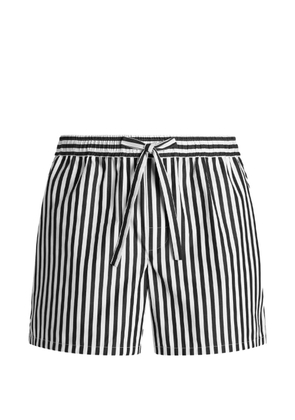 Dolce & Gabbana Striped Poplin Bermuda Shorts - White