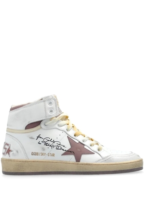 Golden Goose star-patch trainers - White