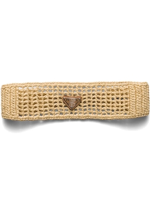Prada crochet hairband - Neutrals