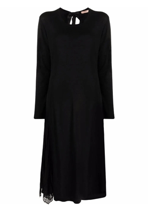TWINSET lace-panel dress - Black