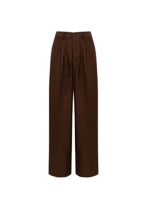 Laneus button tailored trousers - Brown