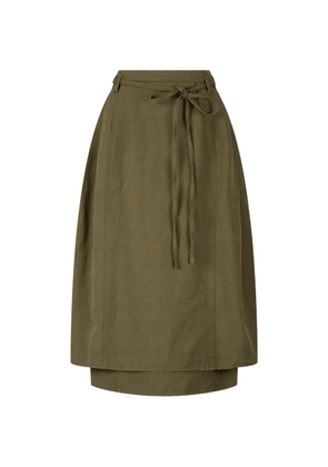 TOMBOY tie belt skirt - Green
