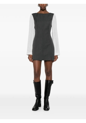 OUR LEGACY Firm pinstripe mini dress - Grey