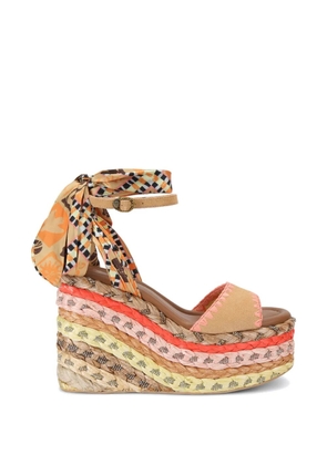 Kurt Geiger London Chelsea scarf sandals - Neutrals