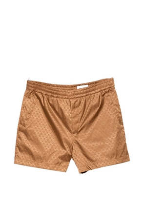 Alexander McQueen skull-print shorts - Brown