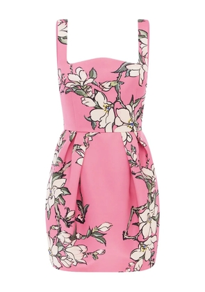 Leo Lin Piper floral pleated mini dress - Pink
