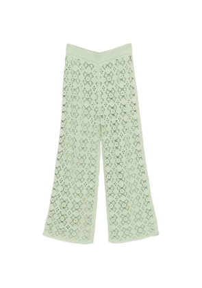 BOMPARD crocheted elasticated-waist trousers - Green