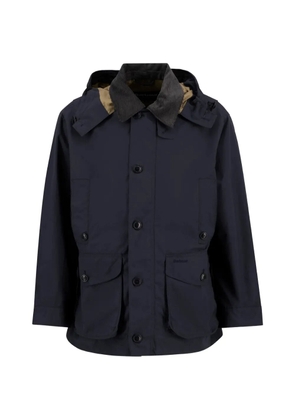 Barbour Ventile hooded corduroy-collar jacket - Blue