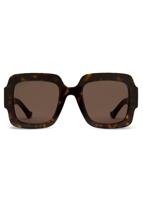 Gucci Eyewear tortoiseshell square sunglasses - Brown