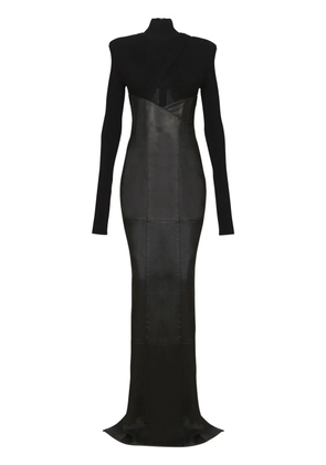 Balmain panelled maxi dress - Black
