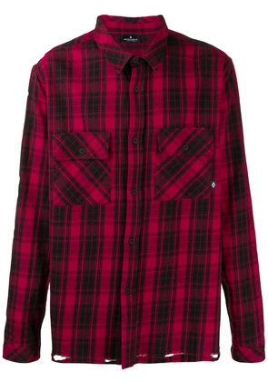 COUNTY OF MILAN check print shirt - Red