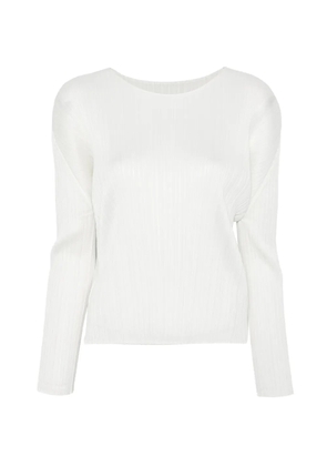 Pleats Please Issey Miyake pleated top - White