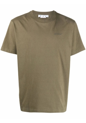 Off-White logo-print T-shirt - Green