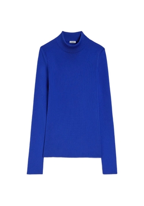 Jil Sander mock-neck sweater - Blue
