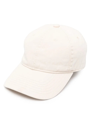 TOTEME leather-trim cotton baseball cap - Neutrals
