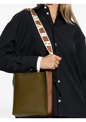 Marni mini Museo colourblock tote bag - Green
