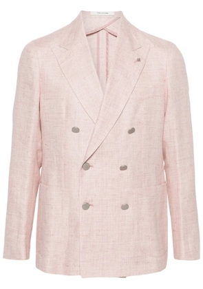Tagliatore mélange double-breasted blazer - Pink