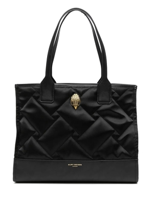 Kurt Geiger London logo quilted shopper tote - Black