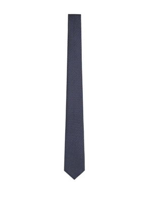 Giorgio Armani micro-dot silk tie - Blue
