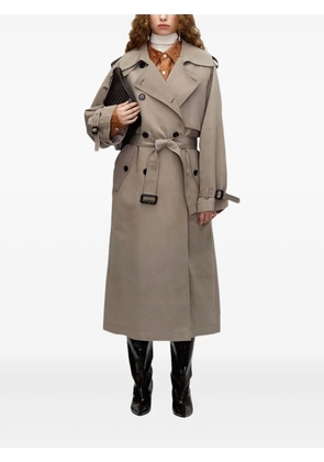 UMBER POSTPAST belted double-breasted trench coat - Neutrals