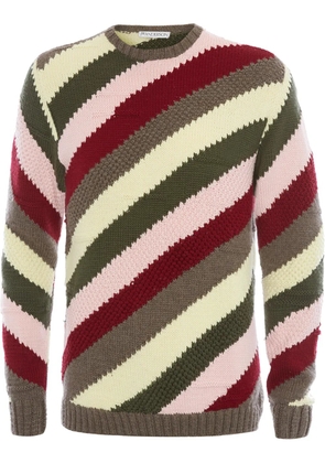 JW Anderson chunky stripe jumper - Red