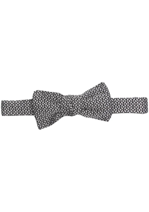 Lanvin patterned-jacquard silk bow - Black