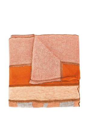 Junya Watanabe MAN mixed knit stole - Orange