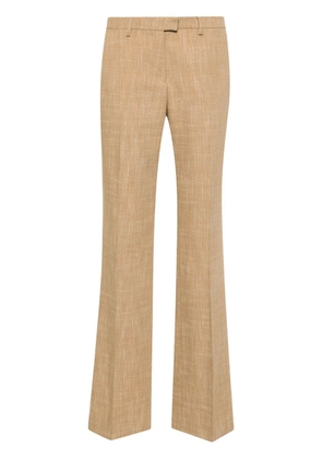 ETRO slub-texture tailored trousers - Brown